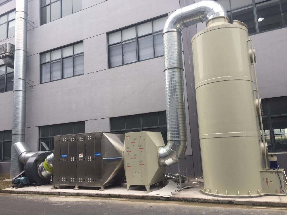 昆山某公司噴淋吸收廢氣凈化除臭設(shè)備